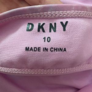 Girls size 10  purple DKNY one piece swimsuit